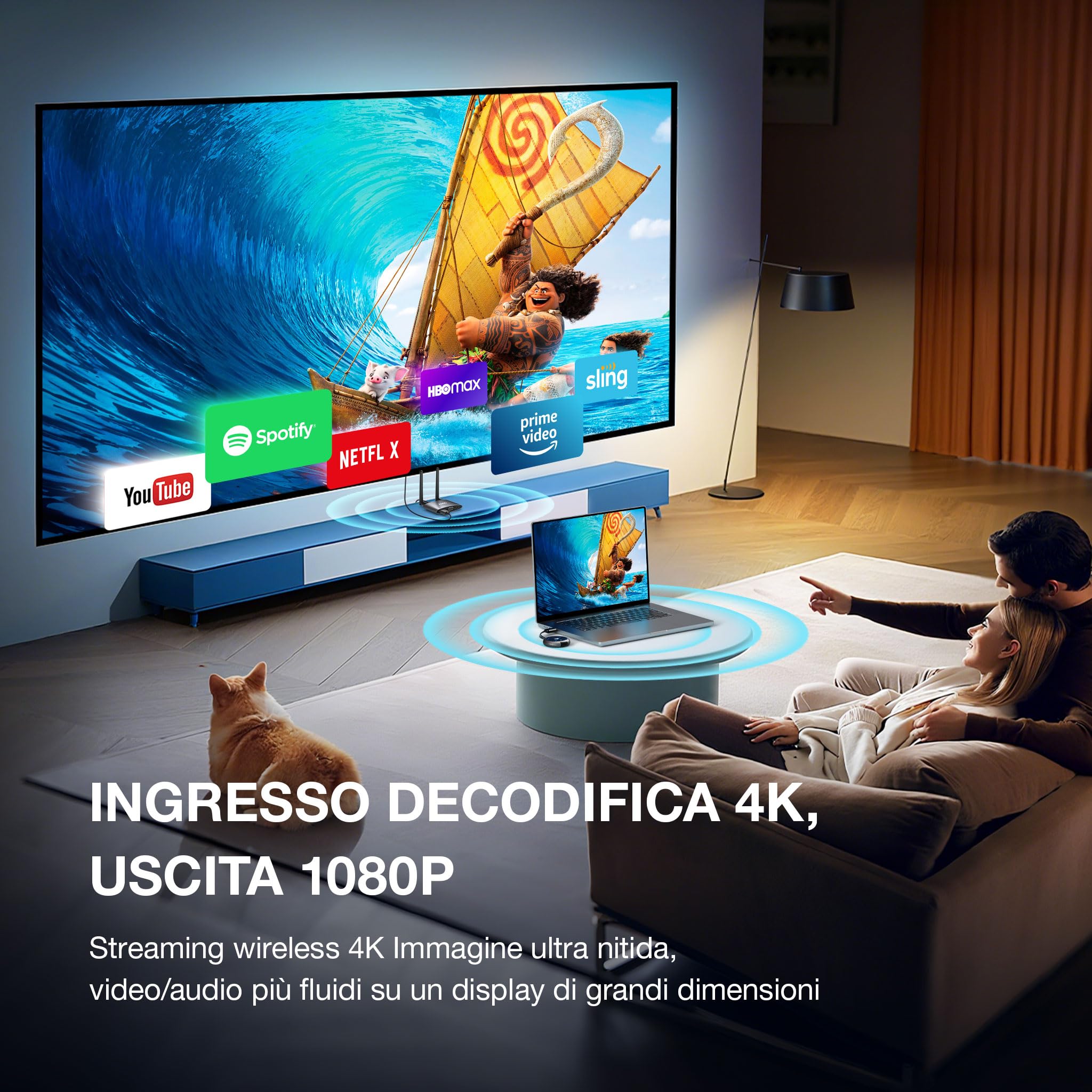 HDMI Wireless Transmitter MpioLife 4K/5G 164FT - Dettaglio