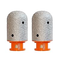 Vista 22 de Broca biseladora de diamante, brocas de diamante de 2 pulgadas (1.969 in) con rosca 5/8-11 para ampliar, pulir y biselar los agujeros exsit