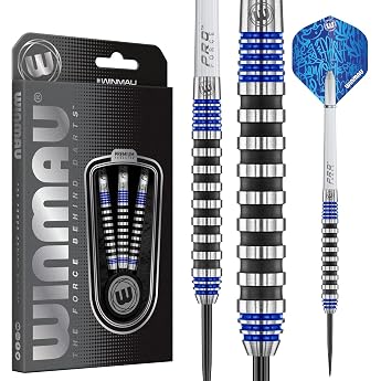 WINMAU Darts Advance 500 Series Professional Tungsten Softip Darts Set with Flights and Shafts