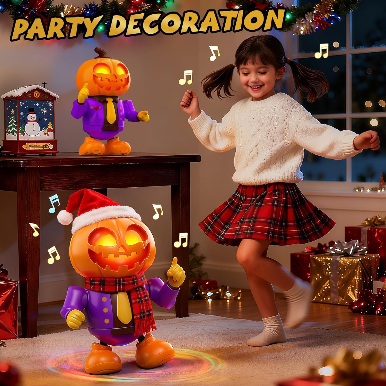Blasland Baby Dancing Music Pumpkin Toys, Fun Interactive Dancing Robot with Light Up Eyes, Birthday Christmas Toys for Baby Boy Girl 3 4 5 6 - Image 7