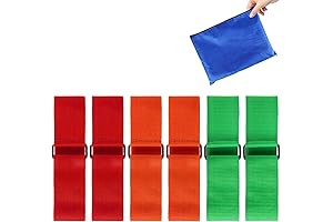 6pcs 3 Legged Race Bands for Kids Adults Birthday Carnival Party