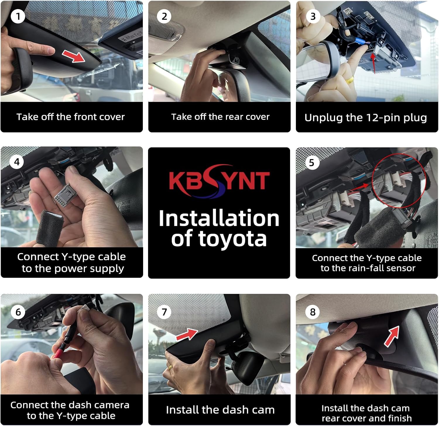 Front 4K & Rear 1080P Dash Cam for Toyota Highlander 2020-2026 L LE Limited XLE XSE Platinum UX70 (Gen4),OEM Factory Look,WiFi & APP,G-Sensor,Loop Recording,Plug & Play,128GB Card