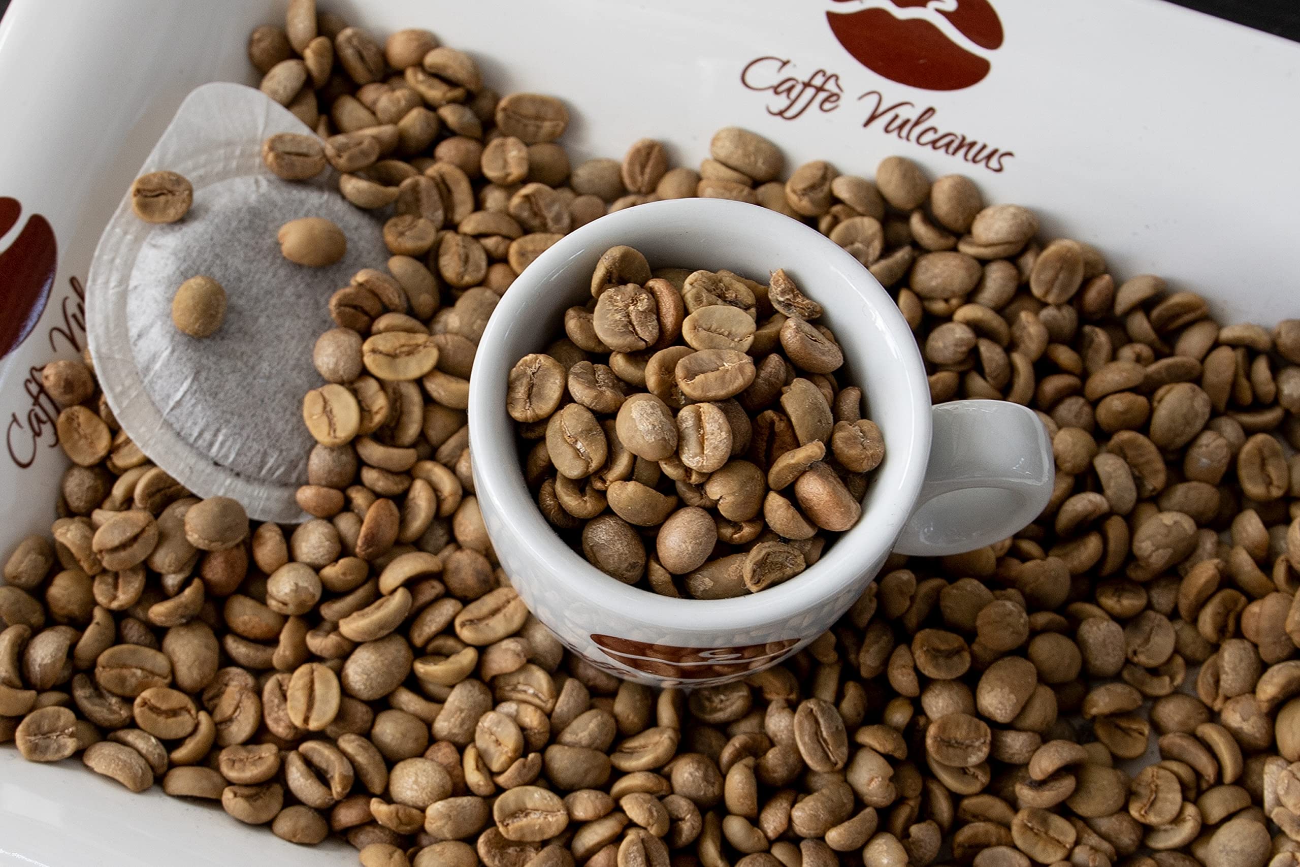 Caffè Vulcanus - 100 monodosis compostables ESE44 - Café con sabor a avellana.