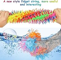 Vista 2 de Paquete de 5 pulseras blandas para ansiedad, juguetes blandos, banda mullida de silicona sensorial para niños y adultos