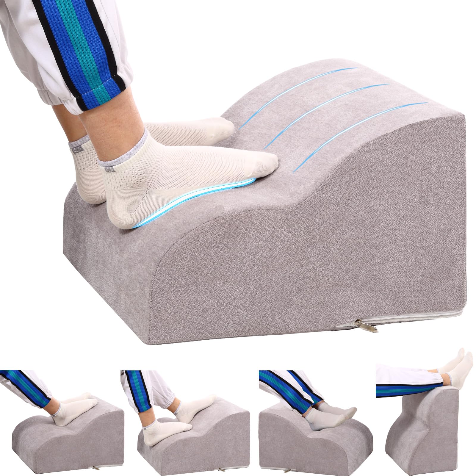 Photo 1 of OpyTikar Foot Rest for Under Desk at Work.Multifunctional 3-Tier Foot Stool