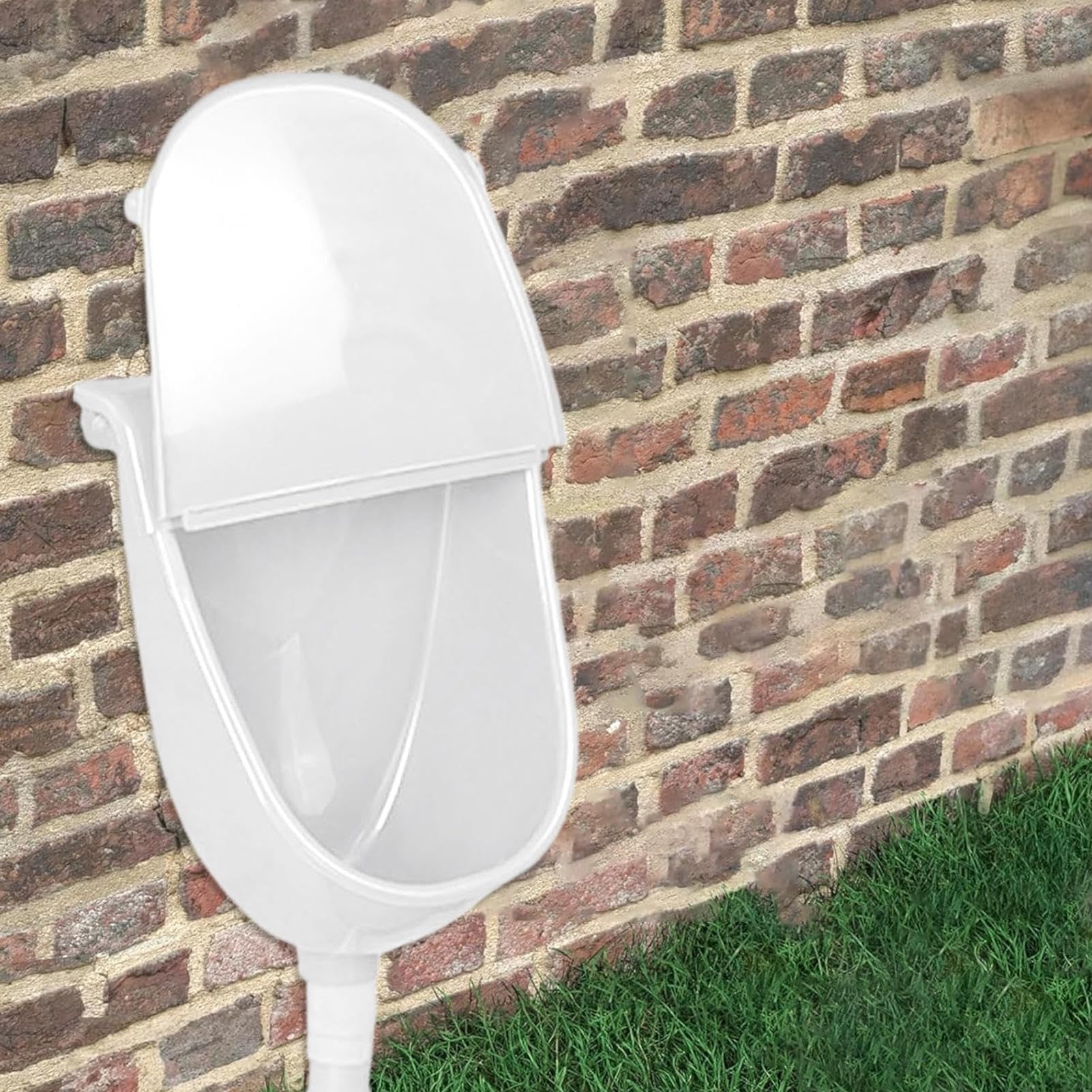 Urinario De Pared Con Tapa Para Baño Descarga Ajustable Manguera Hogar Jardín Exteriores