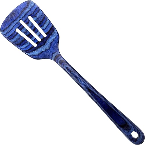 Baltique Malta Collection - Espátula ranurada de madera de 12-12", segura para antiadherente