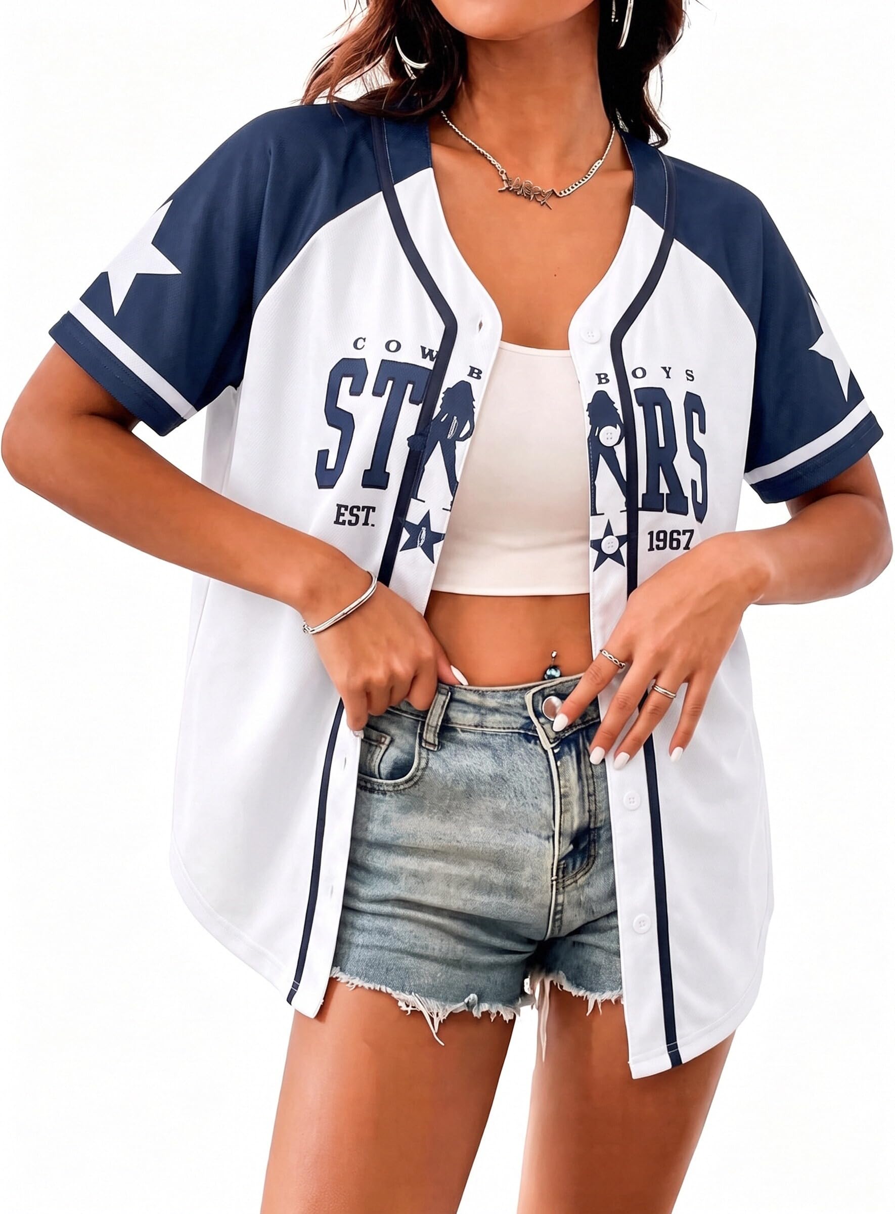 Game Day Shirts Football Jersey for Wome Football Mom Tops