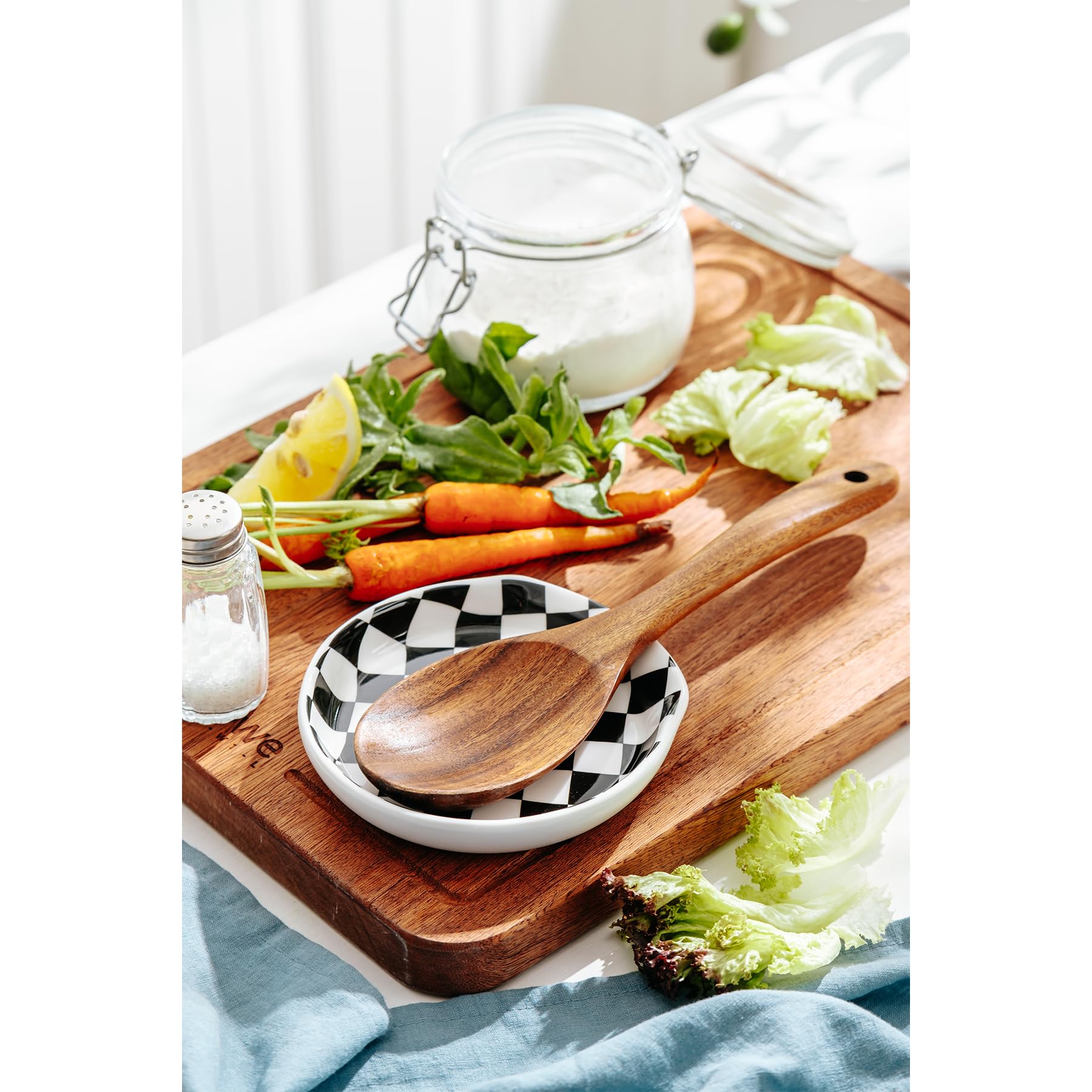 Soporte De Cerámica Para Cucharas De Cocina, Diseño Elegante, Mantiene La Encimera Limpia, Ideal Para Cocina O Restaurante