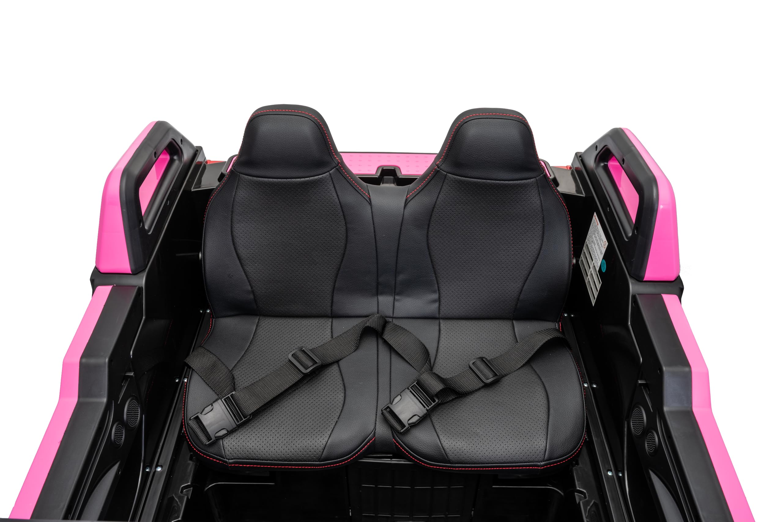 FINOOS Voiture électrique pour Enfants Clash 24V, 2 Places, avec télécommande 2,4 GHz, Buggy électrique Enfants 2 à 7 Ans (Rose)