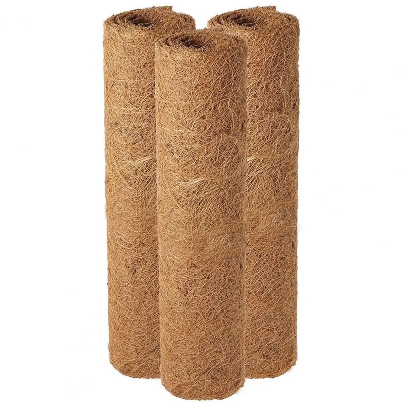 HYFEUOKF 3Pcs Coco' Liner Roll Breathable Tear-Resistant Coir Coconut Planter Garden Decoration Hanging Wire Basket Insert