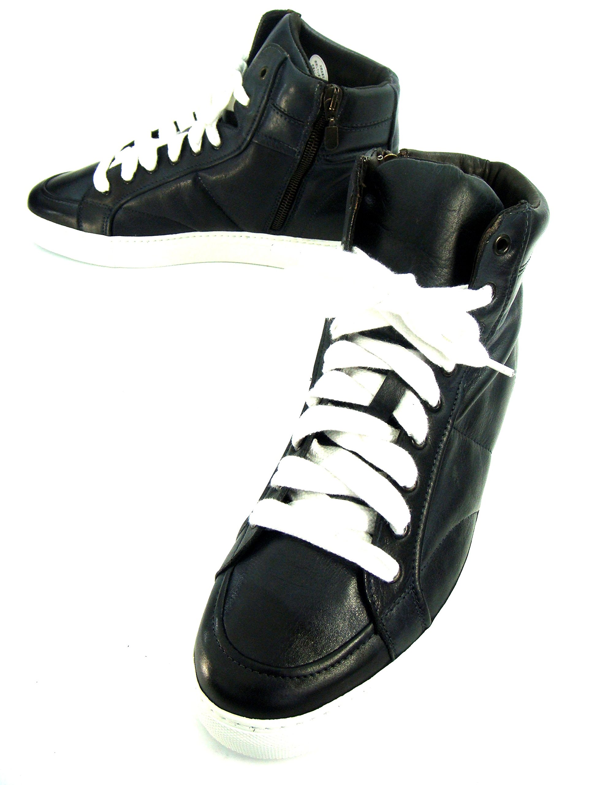 Amazon.co.jp: [パガーニ] イタリア製 ハイカットレザースニーカー 40