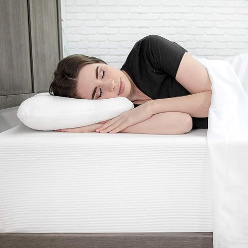 Miniatura 7 de SensorPEDIC Almohada Comfort de espuma viscoelástica, estándar (paquete de 1), color blanco