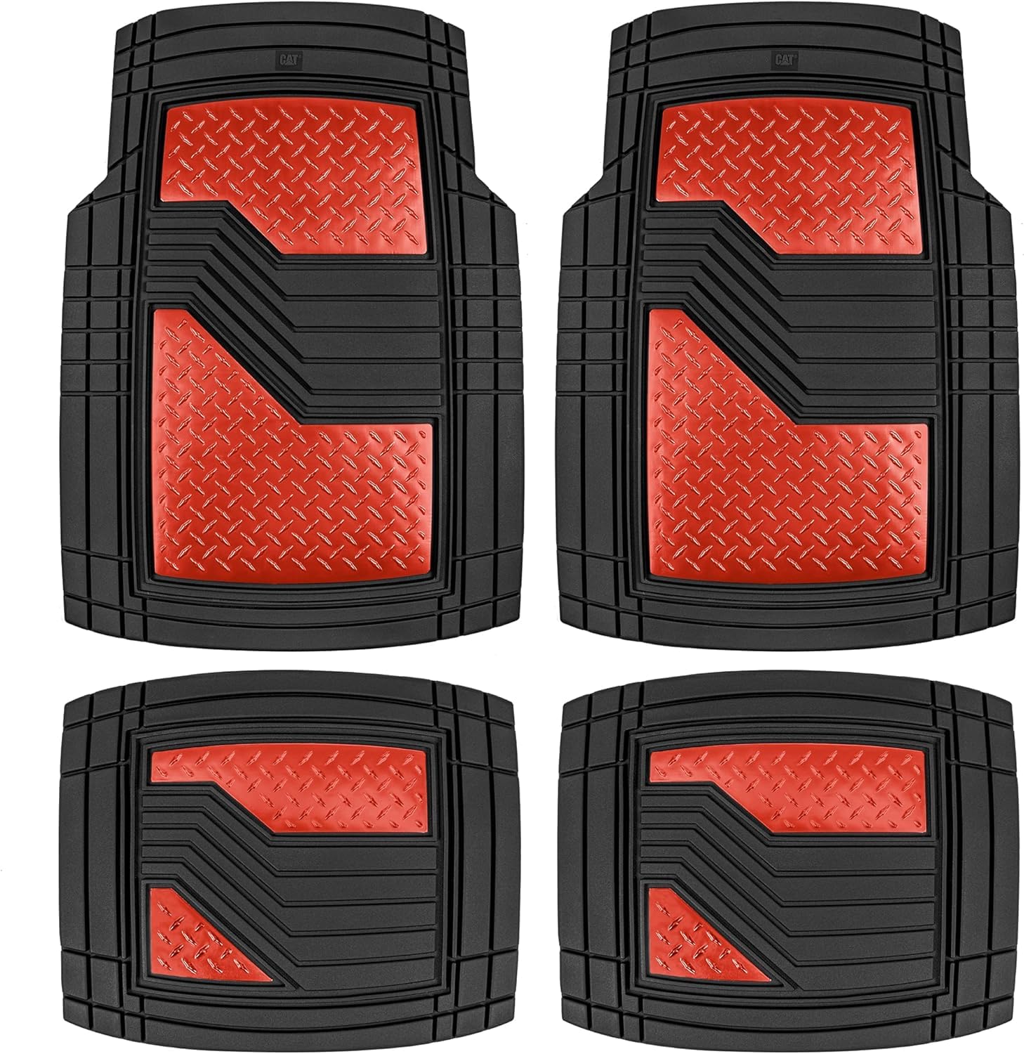 matts　27.0㎝ Amazon.com: CAT DiamondShield Rubber Floor Mats for Cars