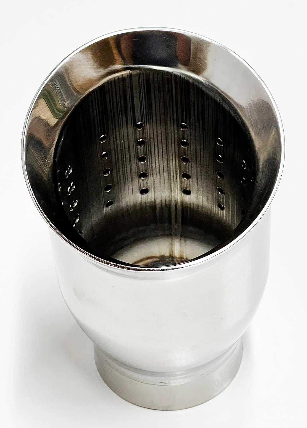 Exhaust Tip 4.00" Dia OD 3.00" Dia ID X 6.00" Long 3.00" Inlet W7006-300-SS Slant Double Wall Resonated 304 Polished Stainless Steel Wesdon Exhaust Tip