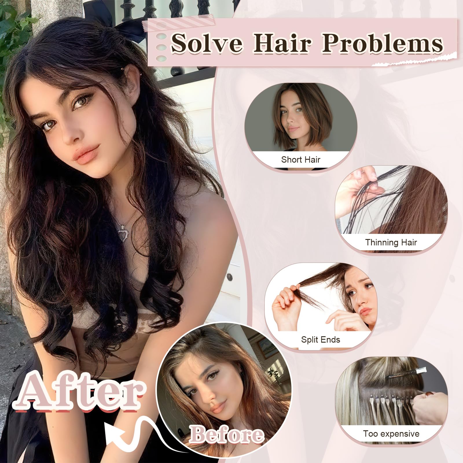 SEGOHAIR Tape in Hair Extensions Human Hair Virgin Hair Pieces Injected Remy Tape Hair Extensions - Image 3