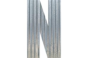 N&Y Home Corrugated Metal Letter N