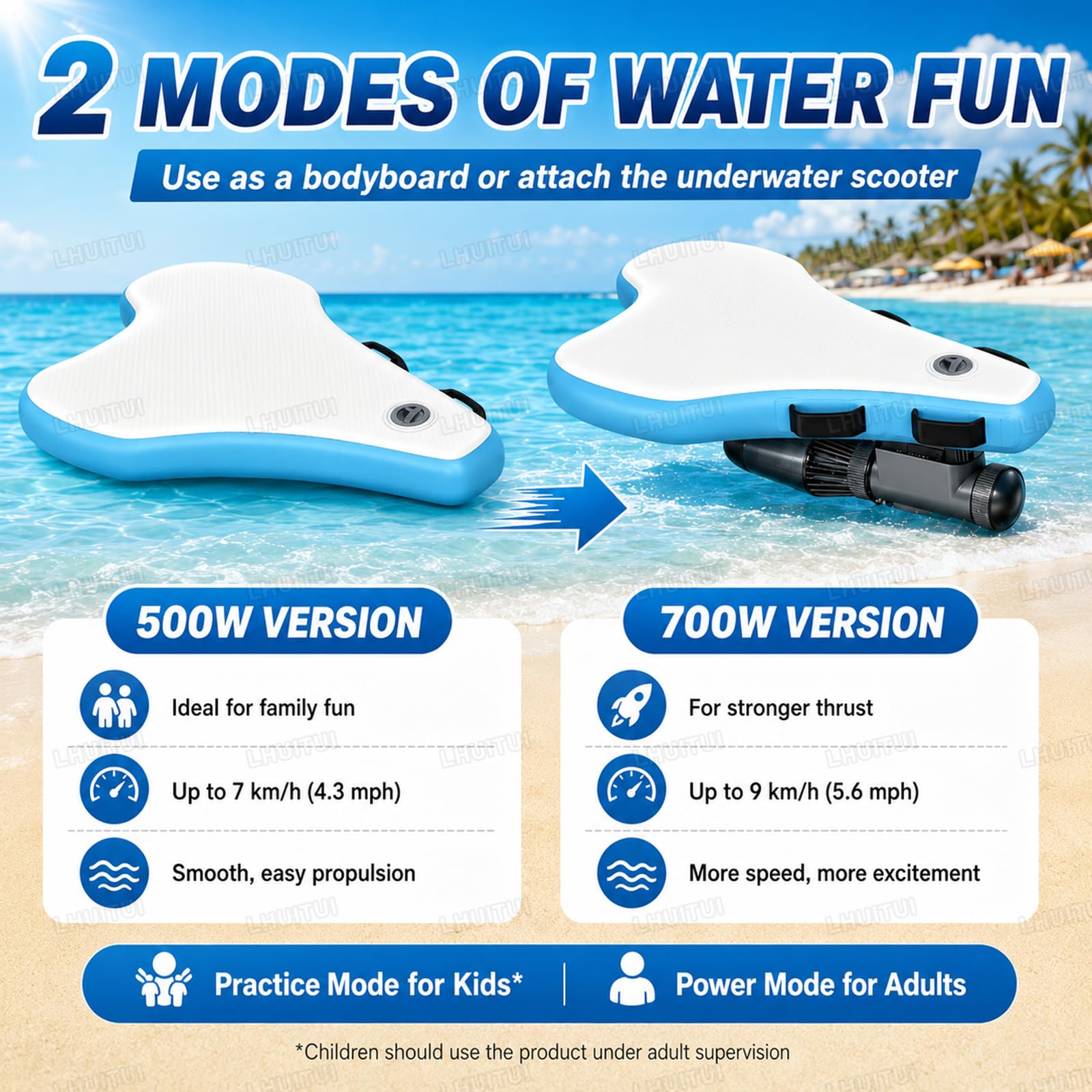 Paddle Board Eléctrico con Sistemas de Control Remoto 500W