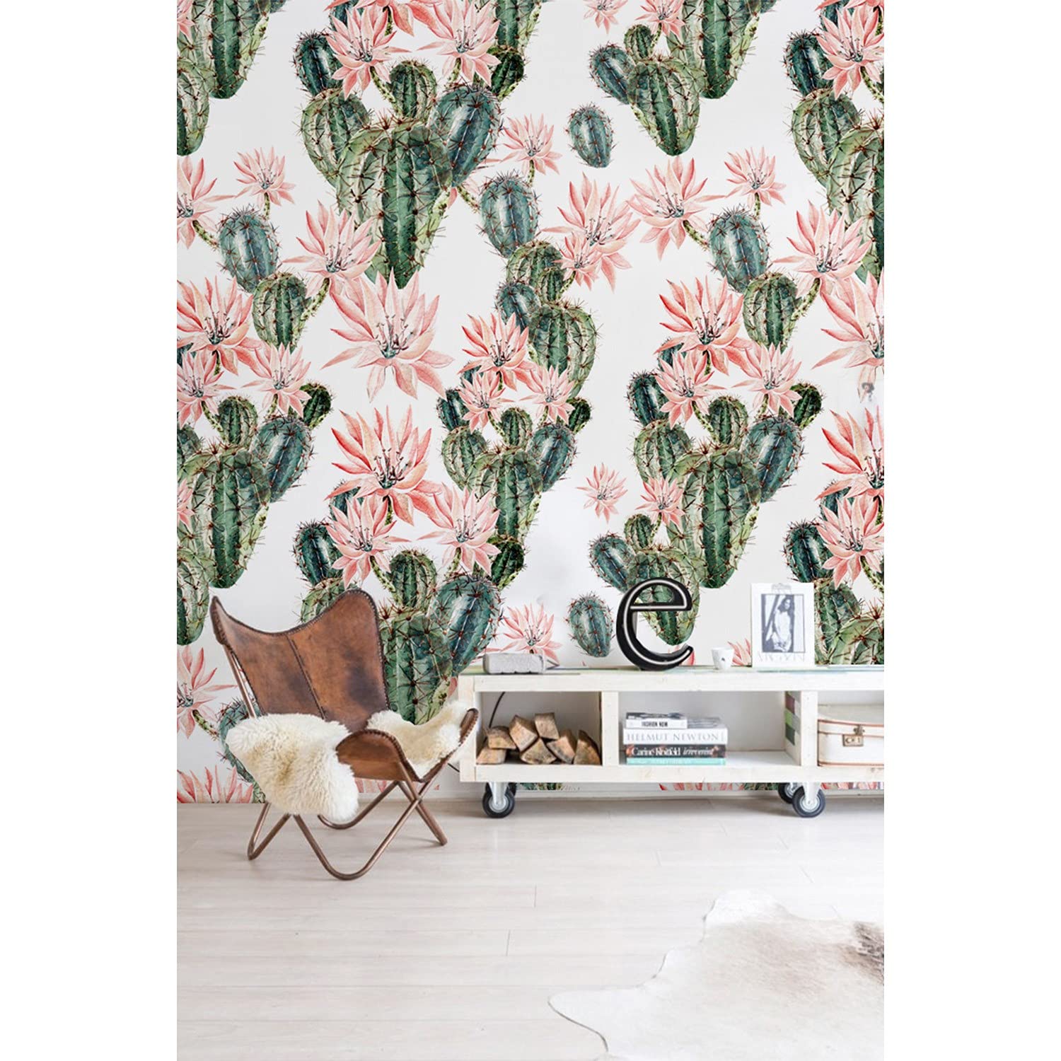 Papier peint meuble et salon cactus optutia pour créer une ambiance jungle