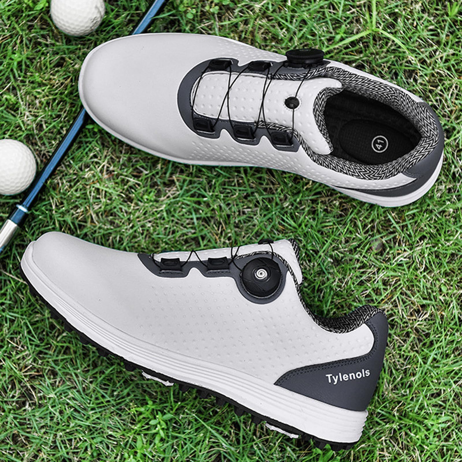Zapatos De Golf Hombre,Golf Shoes Men,Transpirables Antideslizantes,Livianos CóModos,Adecuados para Campos De Golf Campos De PráCtica Salas De Entrenamiento En Interiores