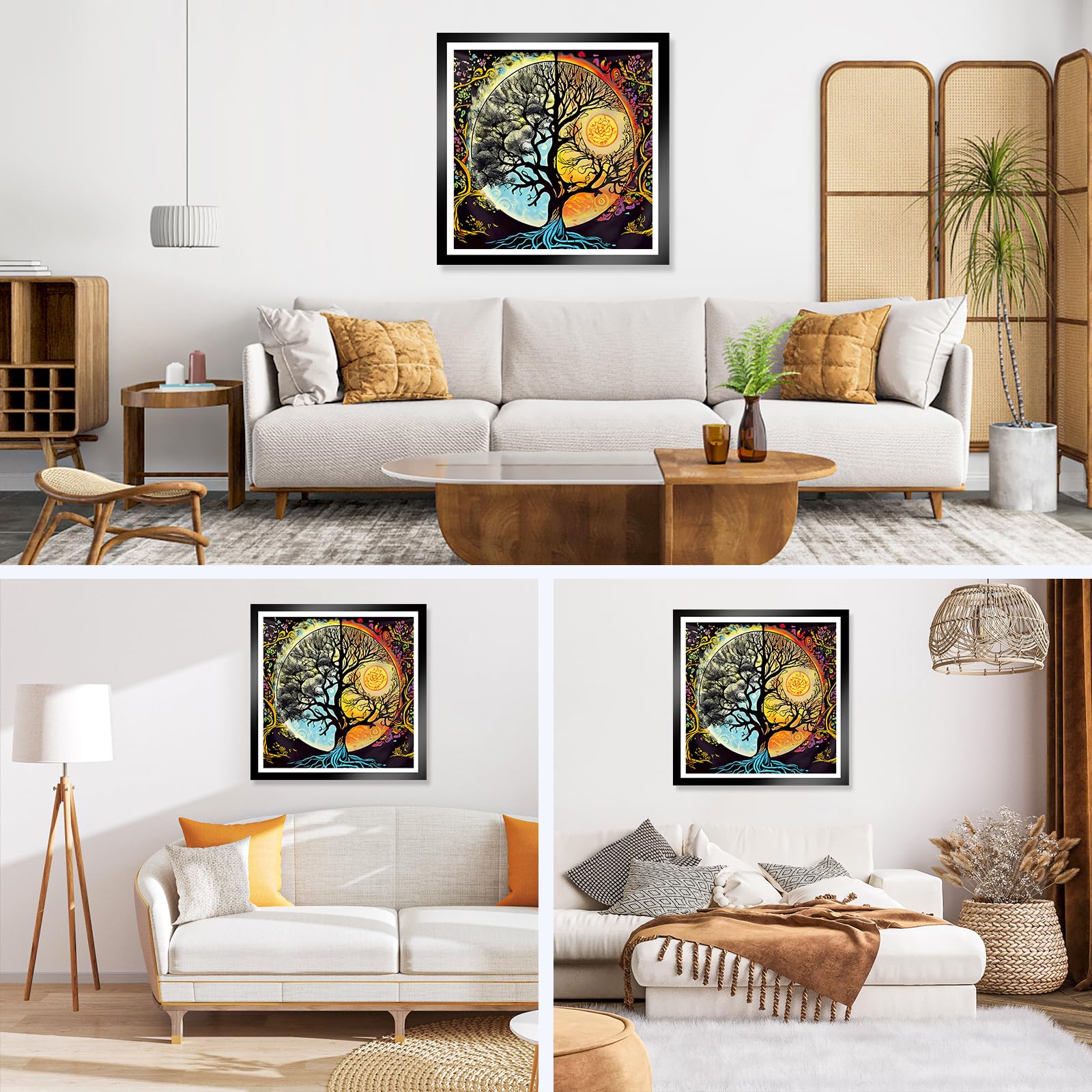 NAIMOER Mandala Peinture Diamant Adulte, 5D Diamond Painting