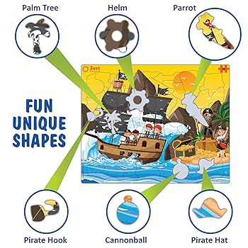 puzzle56 パズル Amazon.com: Just Smarty Jigsaw Puzzle Pirate 56 Pieces for