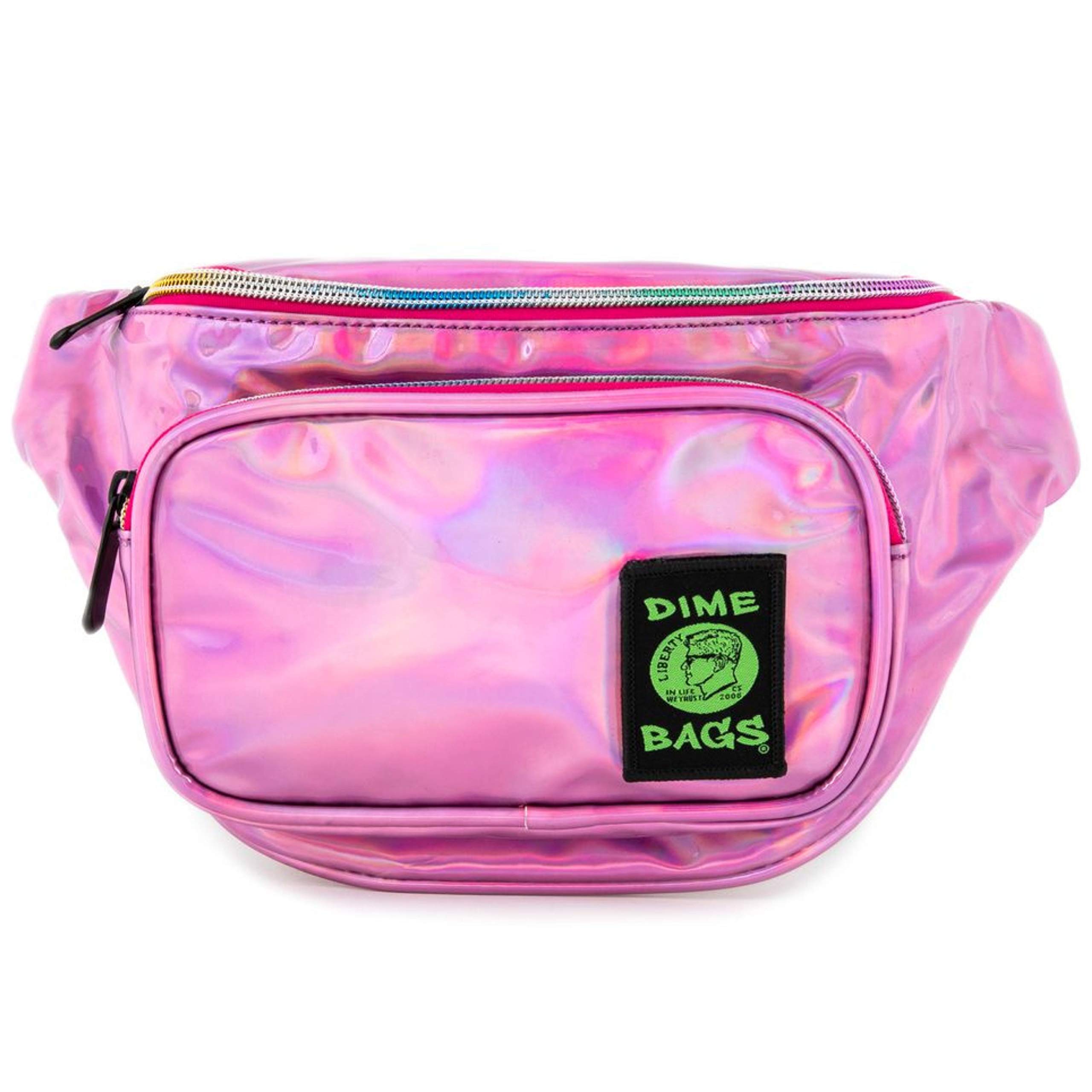 Dime Bags Party Fanny Pack, Waist Bag with Hidden Odor-Sealed Pocket for Festivals, Raves, Concerts & Events, Water-Resistant Exterior & Adjustable