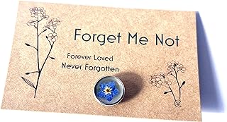 Forget Me Not Memorial Pin, Flower Design, Funeral Favour, Bereavement Gift, Rememberance Brooch (1 x Memorial Pin)