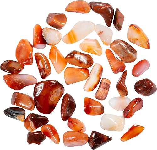 Miniatura 2 de The Chrysalis Stone  Piedras rodadas  Cornalina  12 libra  Cristales a granel piedras curativas regalos espirituales para mujeres reiki chakra