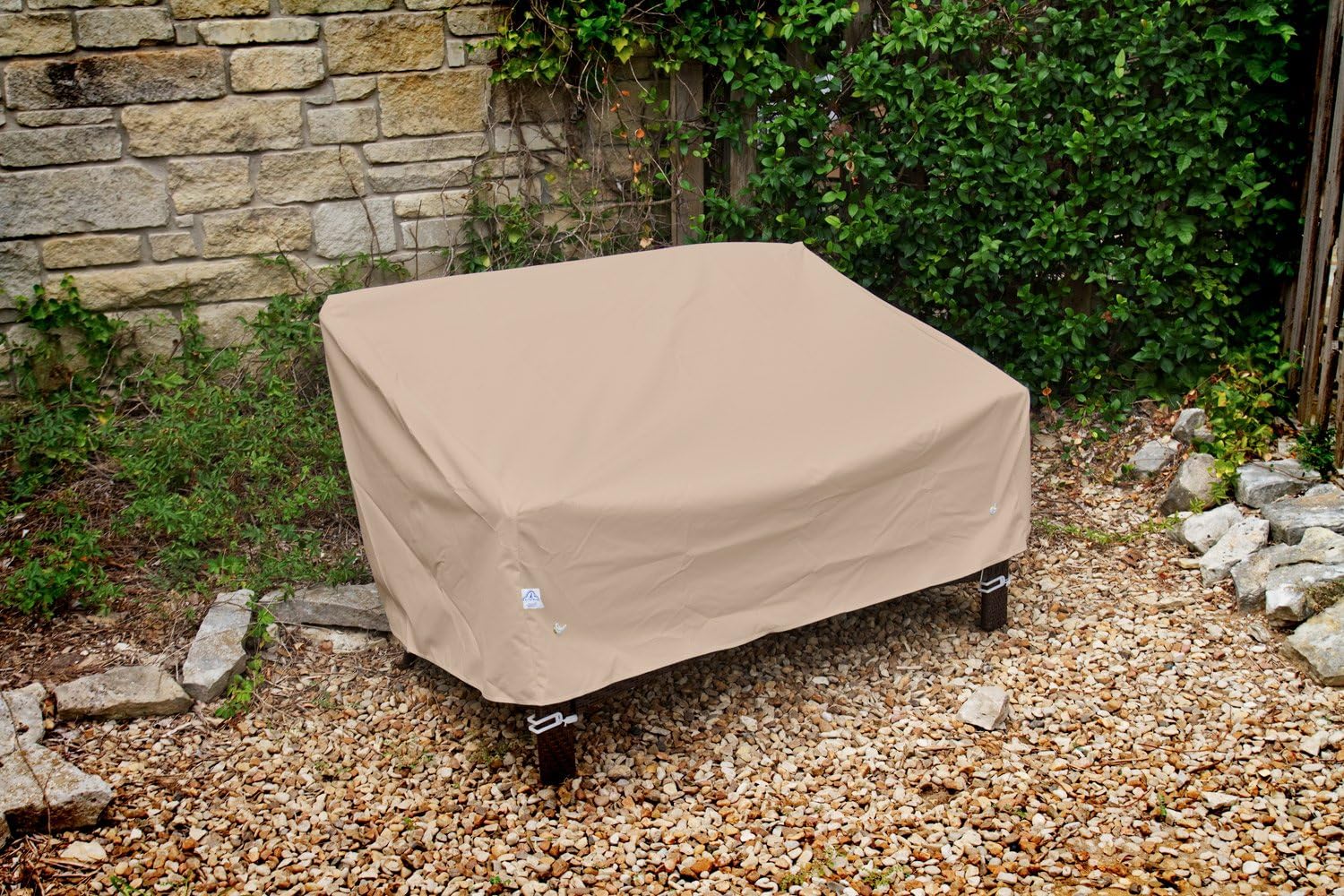 KoverRoos Weathermax 49355 Deep Large Sofa Cover, 87-Inch Width by 40-Inch Diameter by 31-Inch Height, Toast