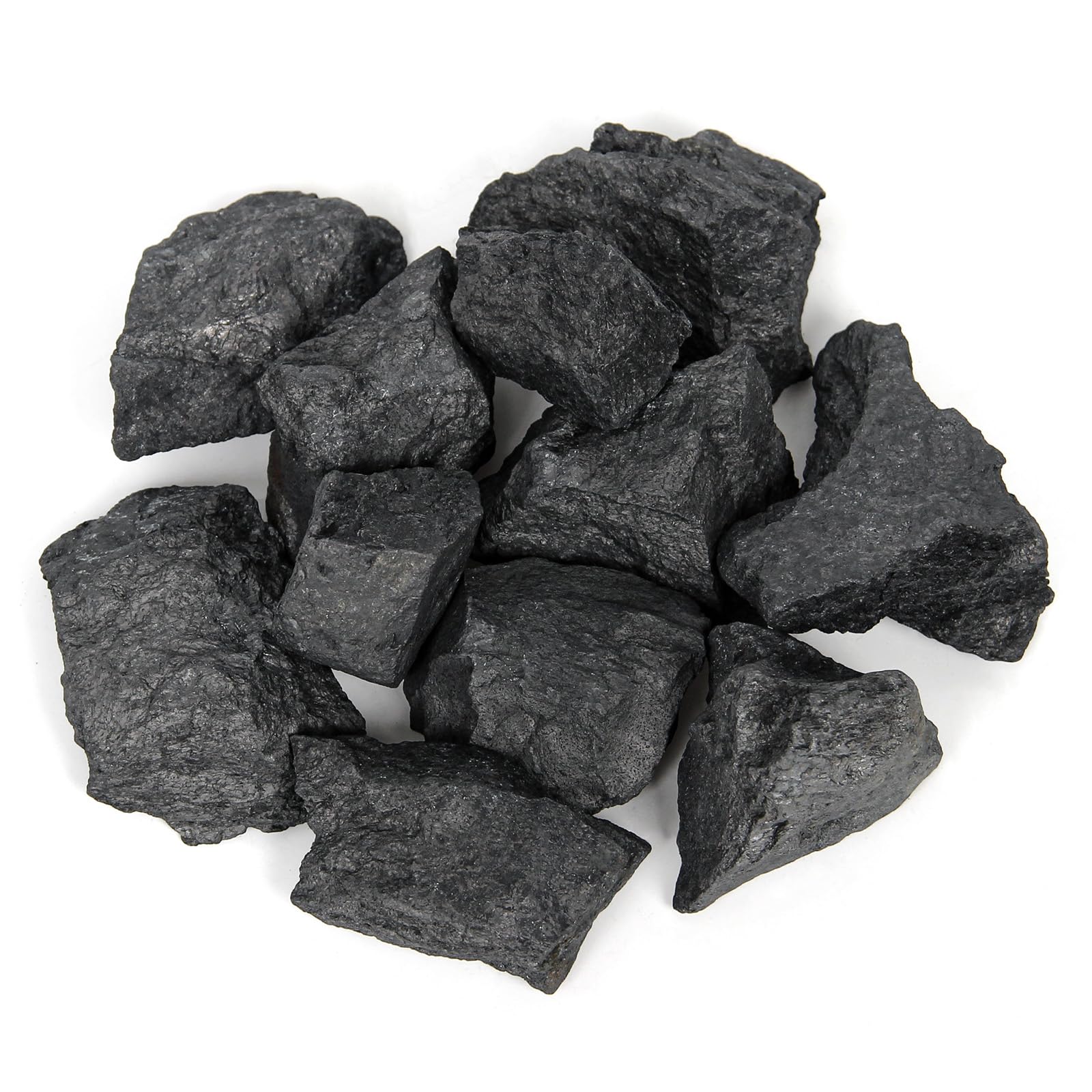 Photo 1 of 1.1lb Bulk Raw Shungite Rough Stones-Natural Shungite Raw Crystals