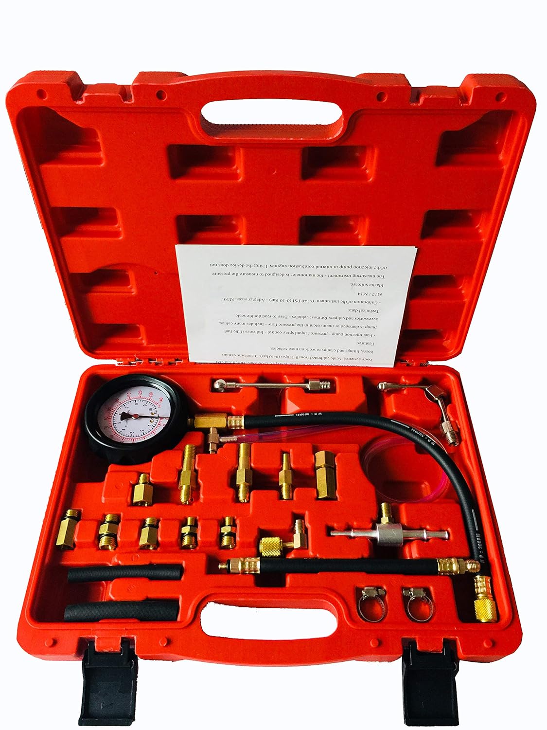 MengYoo 0140 PSI Fuel Injection Pump Pressure Tester Gauge injection