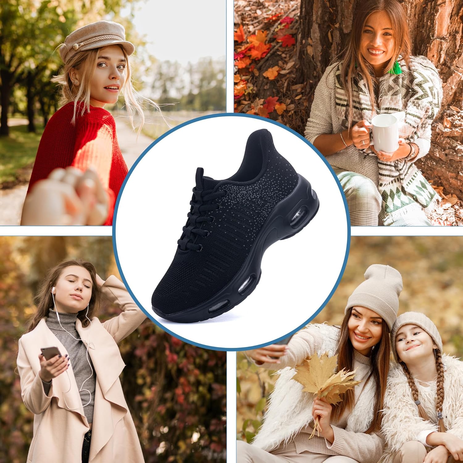 Women's Walking Shoes | Slip On | Fashion Sneakers | Running Tennis Shoes US 6-11 - Image 2