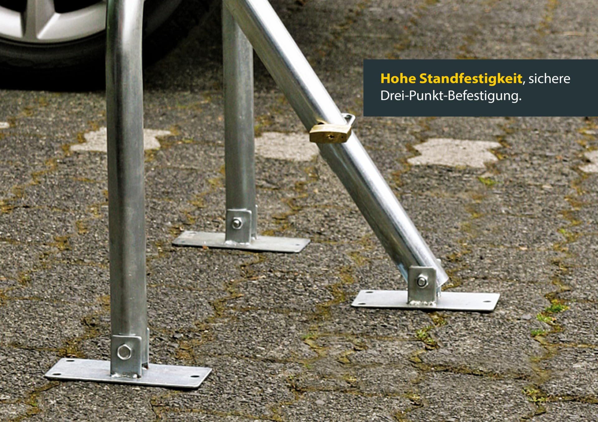 Schellenberg 73115 Parkbügel manuell, zur Abgrenzung und Sicherung, Reservierung eines Parkplatzes