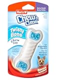 Hartz Chew ‘n Clean Twisty Bone Dog Chew Toy, Bacon Scented for Moderate Chewers, Extra Small