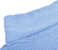 Vista 7 de Suéter de cuello redondo para mujer, manga larga de farol, bloque de color, a rayas, lindo suéter suelto de punto gofre, suéter de punto