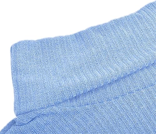 Miniatura 7 de Suéter de cuello redondo para mujer, manga larga de farol, bloque de color, a rayas, lindo suéter suelto de punto gofre, suéter de punto