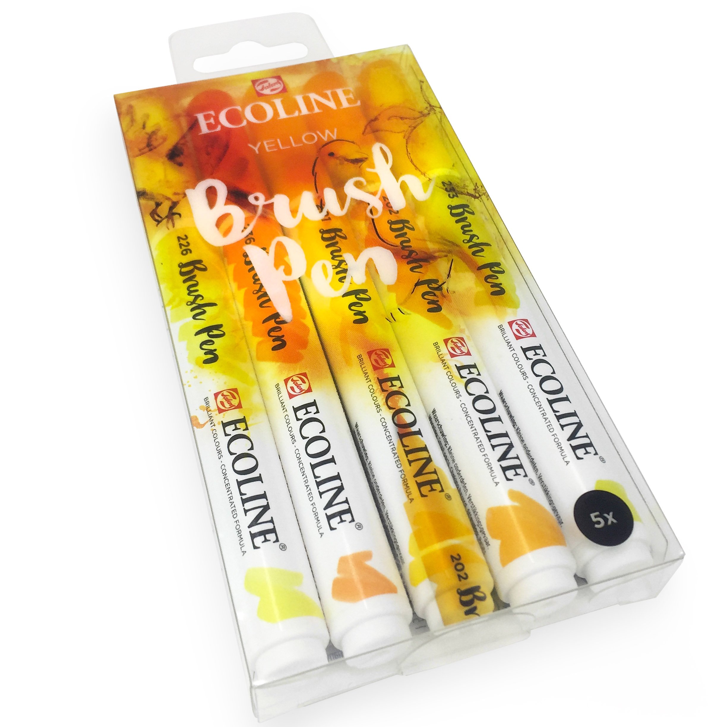 Royal Talens Ecoline Lot De 5 Stylos Pinceaux Pour Aquarelle
