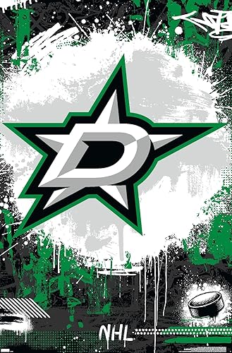 Trends International NHL Dallas Stars - Póster de pared con logotipo Maximalist 23, 22.37 x 34.00 pulgadas, versión premium sin marco