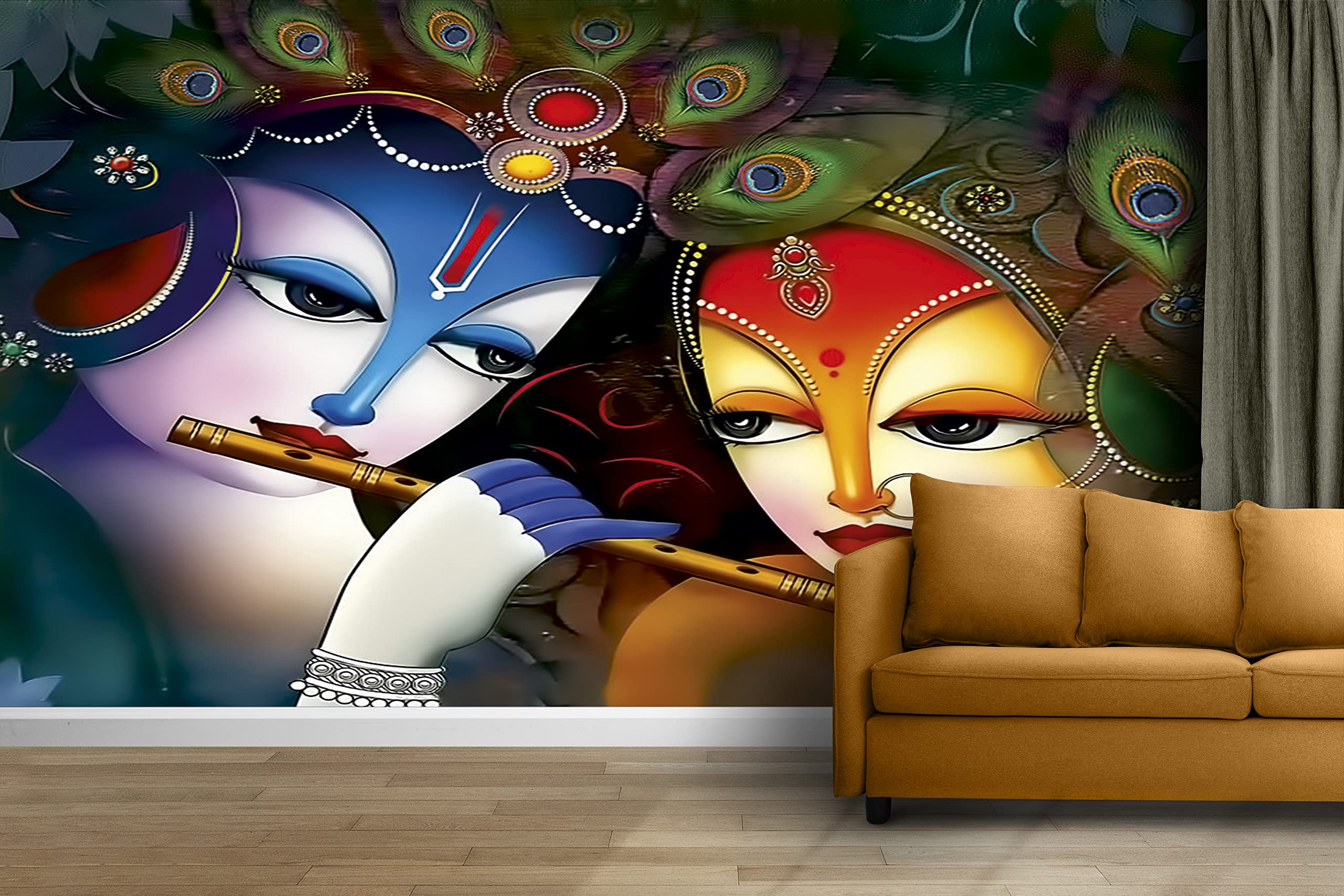 Wallpaper Mart Radha Krishna Religious Sticker Wallpaper for Room Home Office Wall Decor (Size 36X48 Inch) Design5 (B0BW9TT9VW) Amazon Price History, Amazon Price Tracker