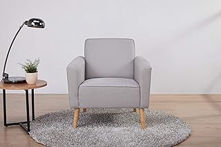 Marca Amazon - Movian Scutari - Butaca de diseño, 75 x 78 x 78, gris claro