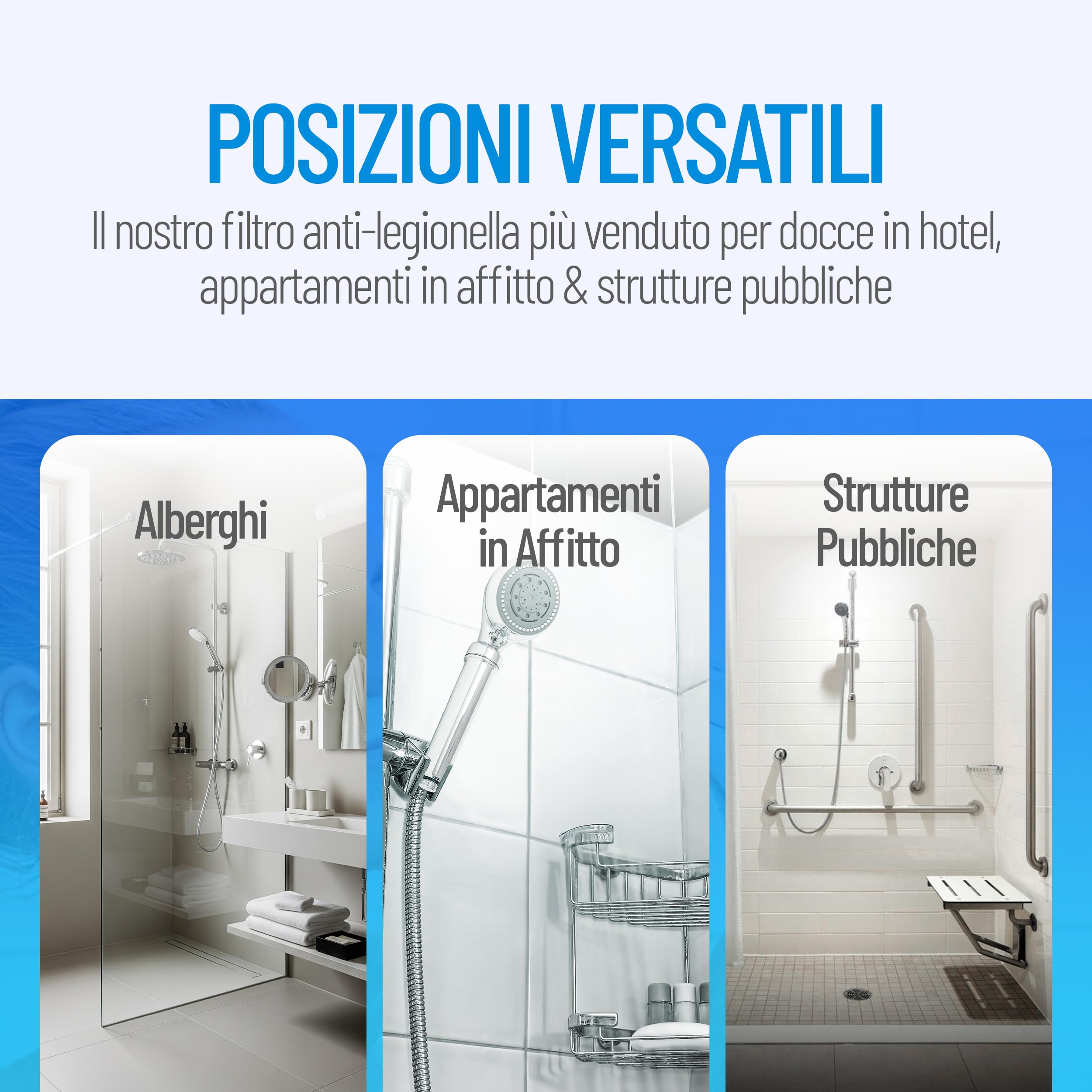 Filtro antilegionella | filtro di ricambio certificato per SAFETY CHROM | filtra le legionelle in modo affidabile | proveniente dalla tecnologia medica