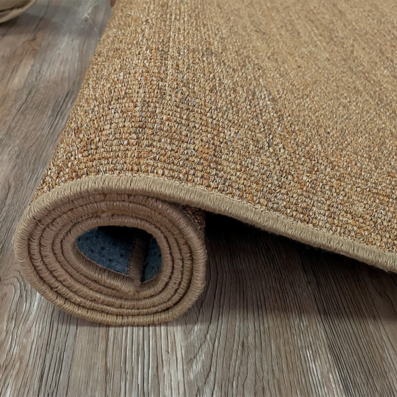 Tapis De Jute, Cousu à La Main Tapis en Sisal, Confortable Et Respirant Tapis De Jute Rectangulaire, Salon Chambre Tapis De Chevet, pour Salon Chambre, Tapis D'ExtéRieur,A1,50CMx80CM