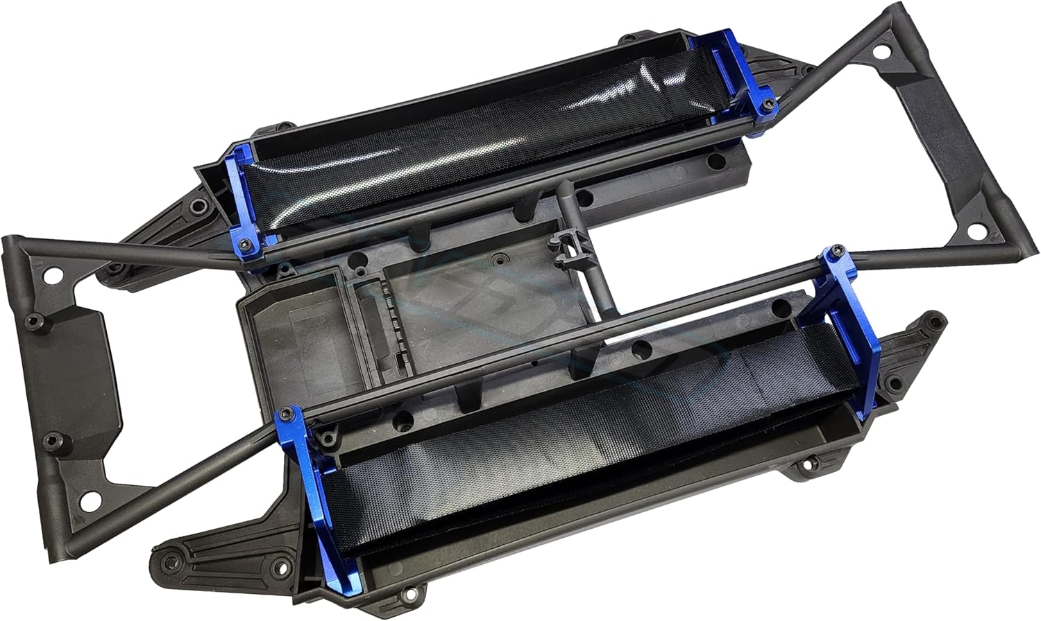 Aluminium Alloy Tall Battery Holder Mount Hold Down for Traxxas 1/5 X-MAXX - Blue