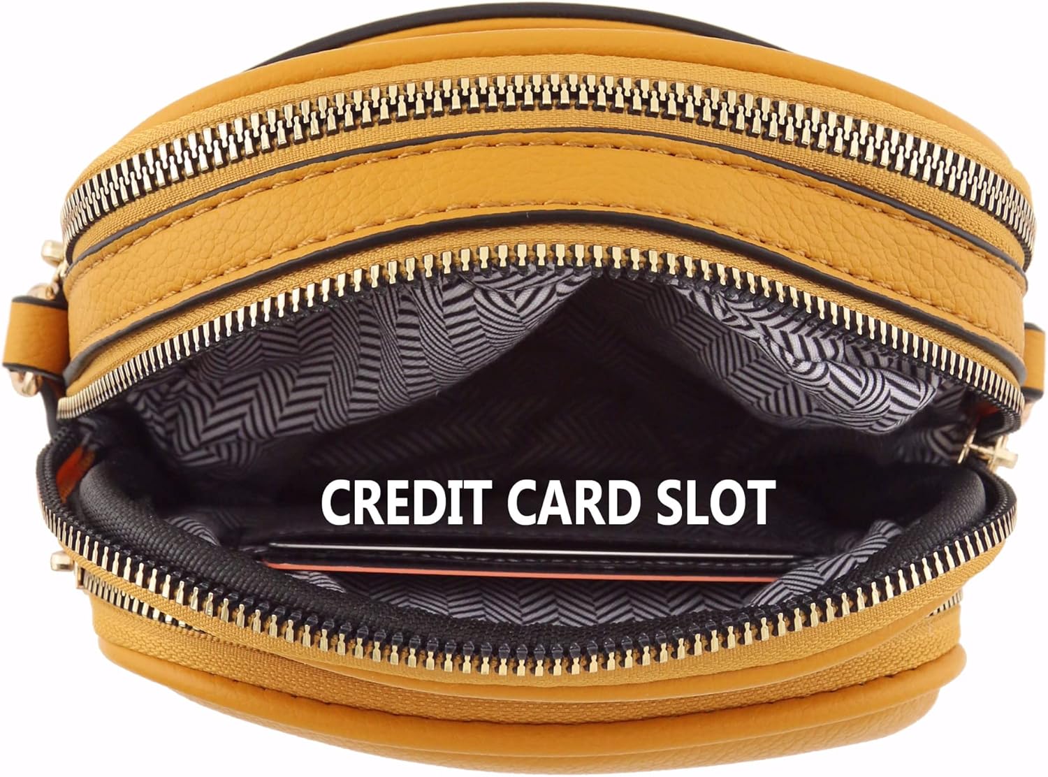 Multi Pocket Casual Crossbody Bag (Mustard)