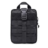 MOLLE Tactical Medical Bag First Aid Kit EMT Pouch Rip-Away Utility IFAK Pouches for Military Outdoor Activities (Empty Med Bag Only)