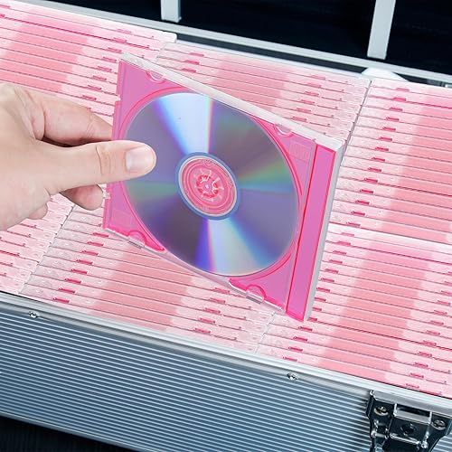 Miniatura 5 de LEIFIDE 50 piezas de plástico CD Joya caso transparente de un solo disco DVD cubierta estándar CD DVD cubierta para protección reemplazo (0.409 in,