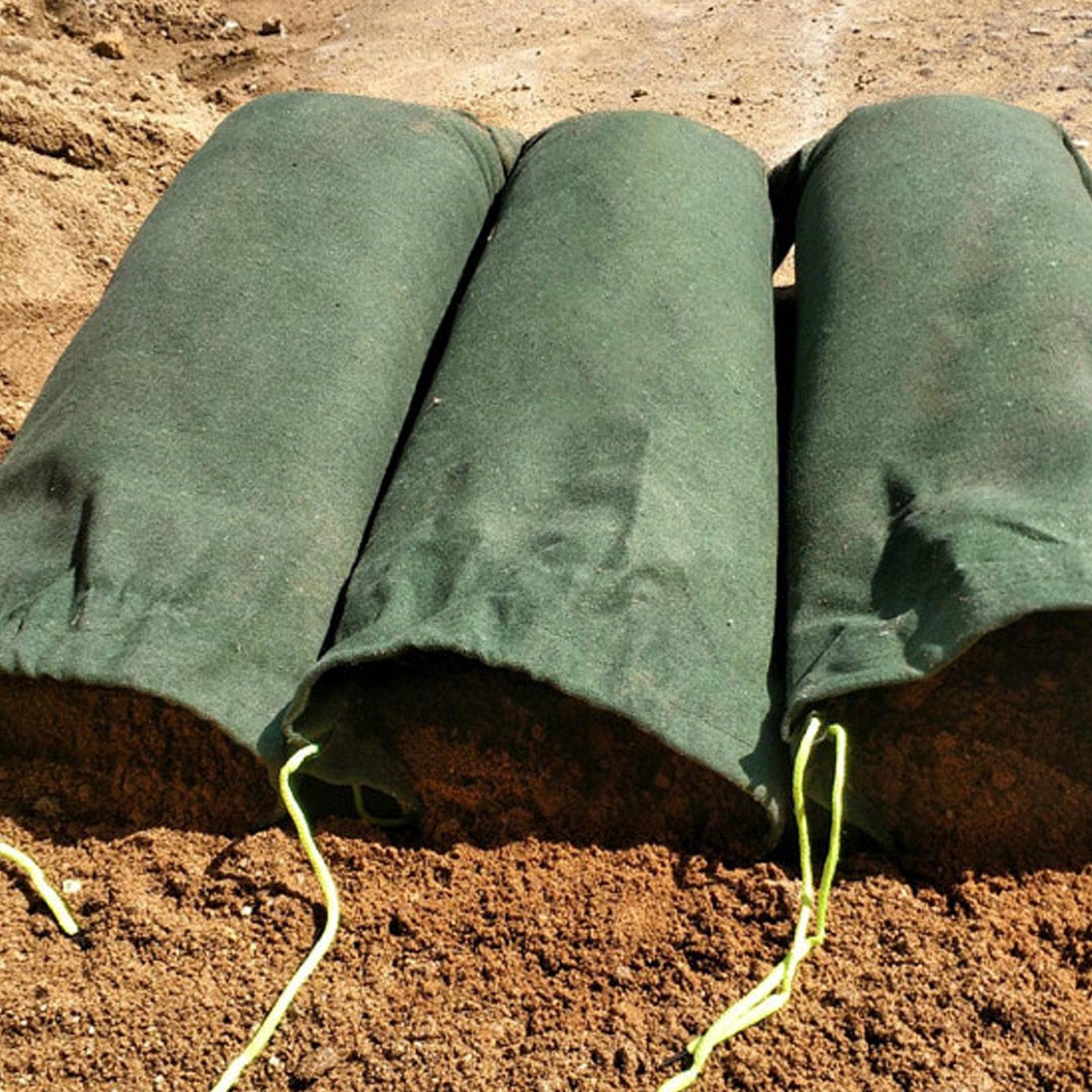 Sacos de arena para inundaciones, barrera de agua para inundaciones, sacos de arena para rescate en caso de inundaciones, sacos de arena a prueba de agua para prevención de inundaciones (sin arena)