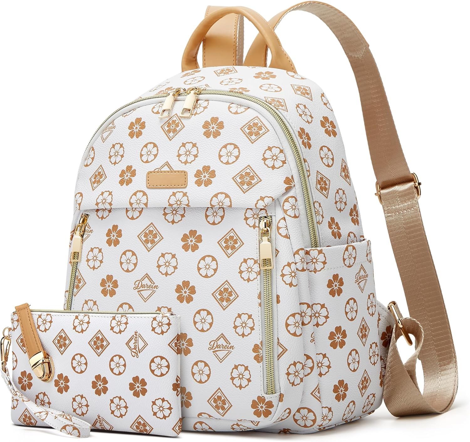 Makes Mini Backpack for Women, Stylish Daypack Purse Handbag Small Casual Daily Travel Bag, Lady Girls Gifts for Work School, 2pcs Sets