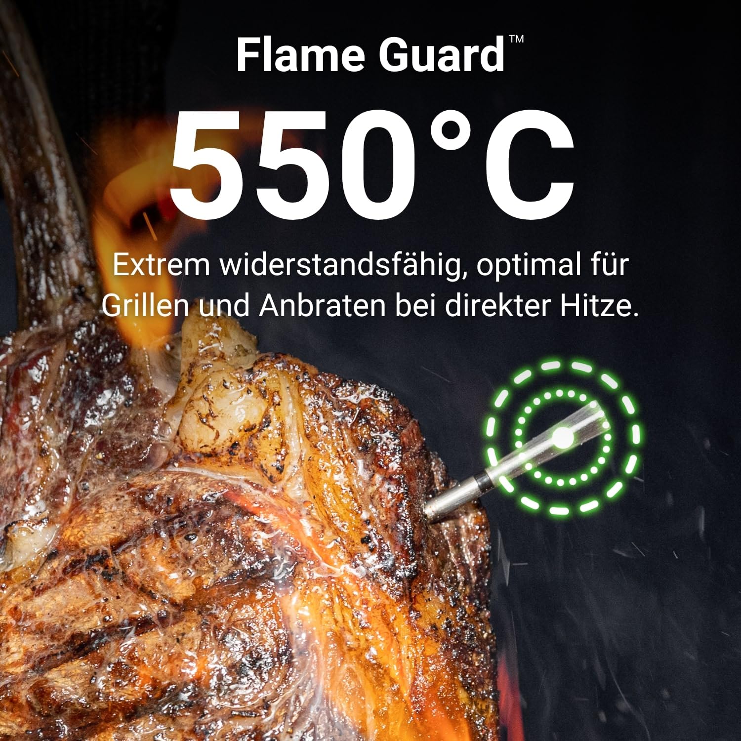 MEATER Pro / 2 Plus: Das Smarte Fleischthermometer der Nächsten Generation | Hitzebeständig bis 550°C | Hohe Reichweite, 100% Wasserdicht, Multi-Sensor Technologie | Küche, BBQ, und Grill
